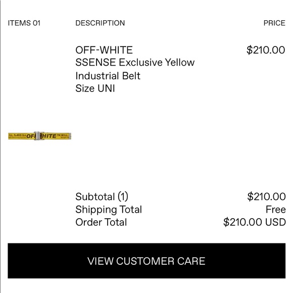 Off-White SSENSE Exclusive Short Industrial Belt - Picture 13 of 13